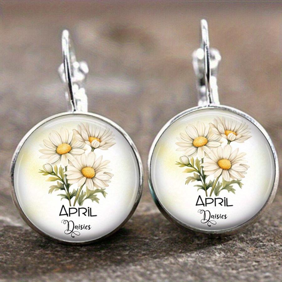 Fashion Earring Y2K Vintage Marigold Time Gem Flower Ear Buckle