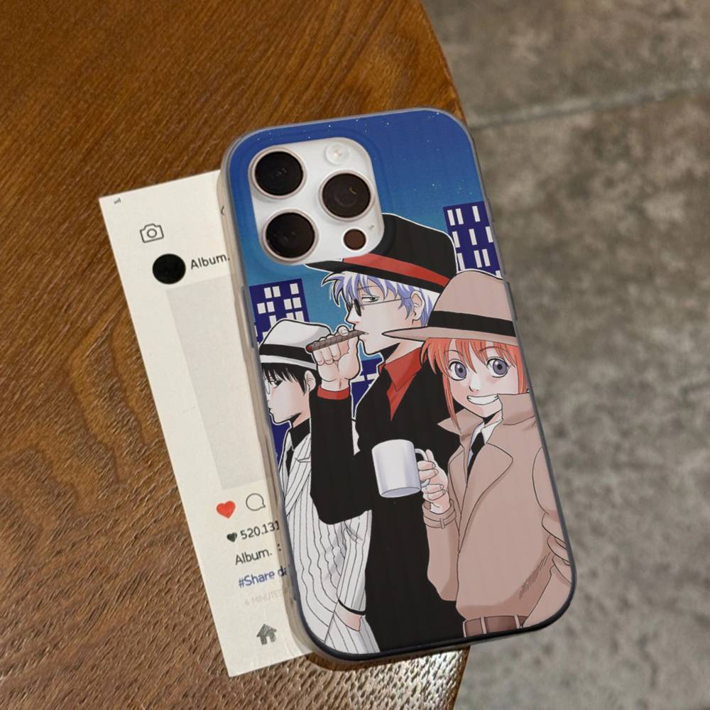 

Смешной аниме GINTAMA Для IPhone 17 16 15 Plus Pro Max 12 14 Plus 11 13 Волна Гофрированная Полоска Funda Чехол для телефона iPhone 13