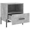 Nightstands (2 Pcs) Concrete Grey 40 X 35 X 47.5 Cm Particleboard