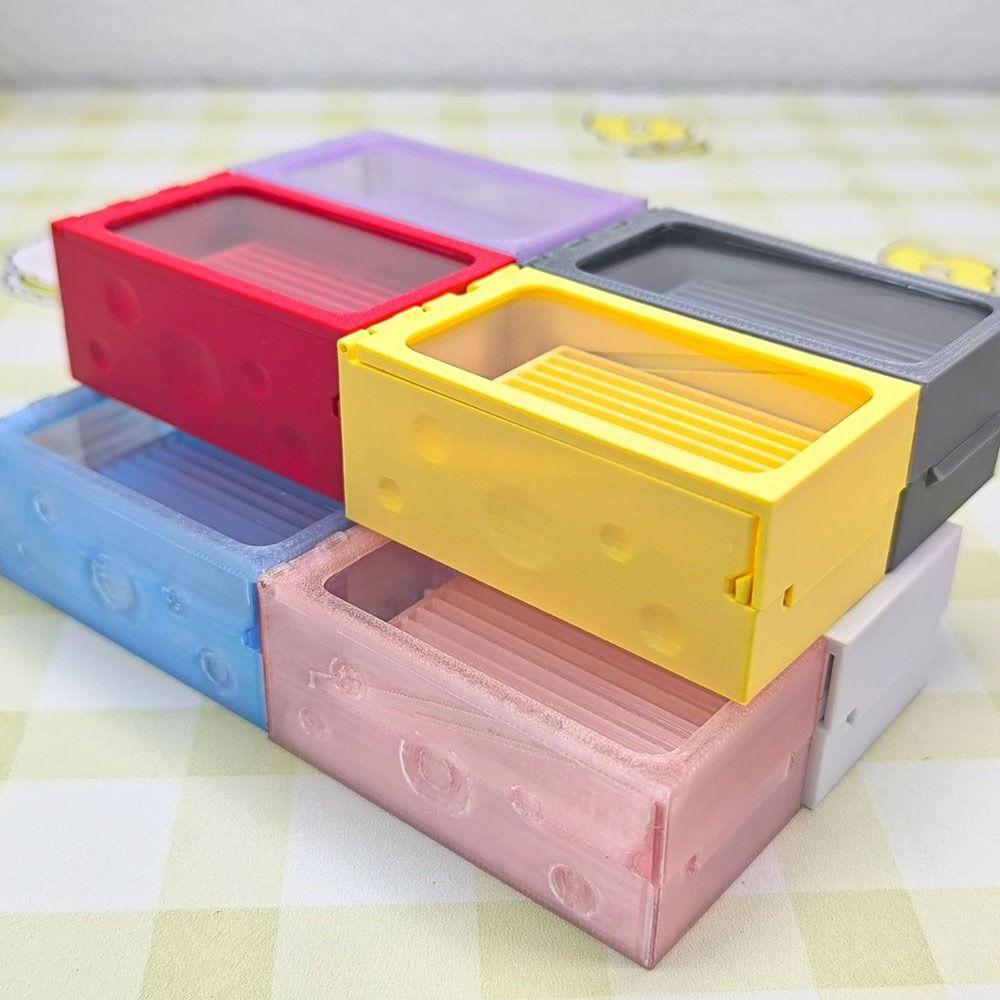 Cheese Perler Bean Shovel Smooth with lid Perler Bean Box Dustproof 2-in-1 Perler Bean Tray