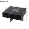 Coffee Table High Gloss 4 Drawers Modern Coffee Table Sofa Table Side Table Tea Table, Office, Reception, Up To 30KG