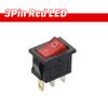 KCD1 Rocker Switch 15x21MM Latching Power Switch with Indicator Light 2/3/4 Pin 6A 250V 10A 125V