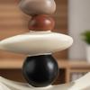 Ornement en Résine Abstrait Luxe Moderne Statue de Table Sculpture Abstraite Idée Cadeau Statue en Résine Sable Facile à Nettoyer