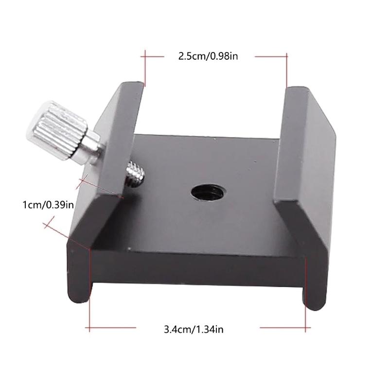 Finderscope Base Aluminum Dovetail Grooved Bracket with 1/4inch Threaded Hole