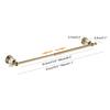 Polished Gold Towel Bar, Chrome Crystal Towel Holder Adjustable Towel Rack Expandable Rail Bathroom Accessories Wall EL85424