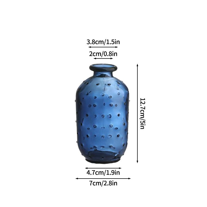 Mini Glass Flower Vases Clear Vases Hydroponic Flower Bottles Desk Accessories Wedding Vases Ornament Home Decor