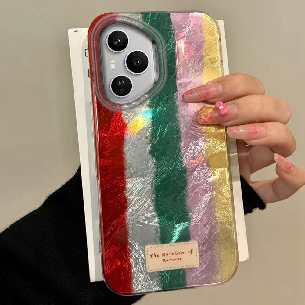 Colorful Splicing Grid Phone Case for Honor 400 200 90 Smart Pro Magic7 6 5 70 Lite X9a X9c X9b X8b X8a X8c X7c X7b X6c Cover