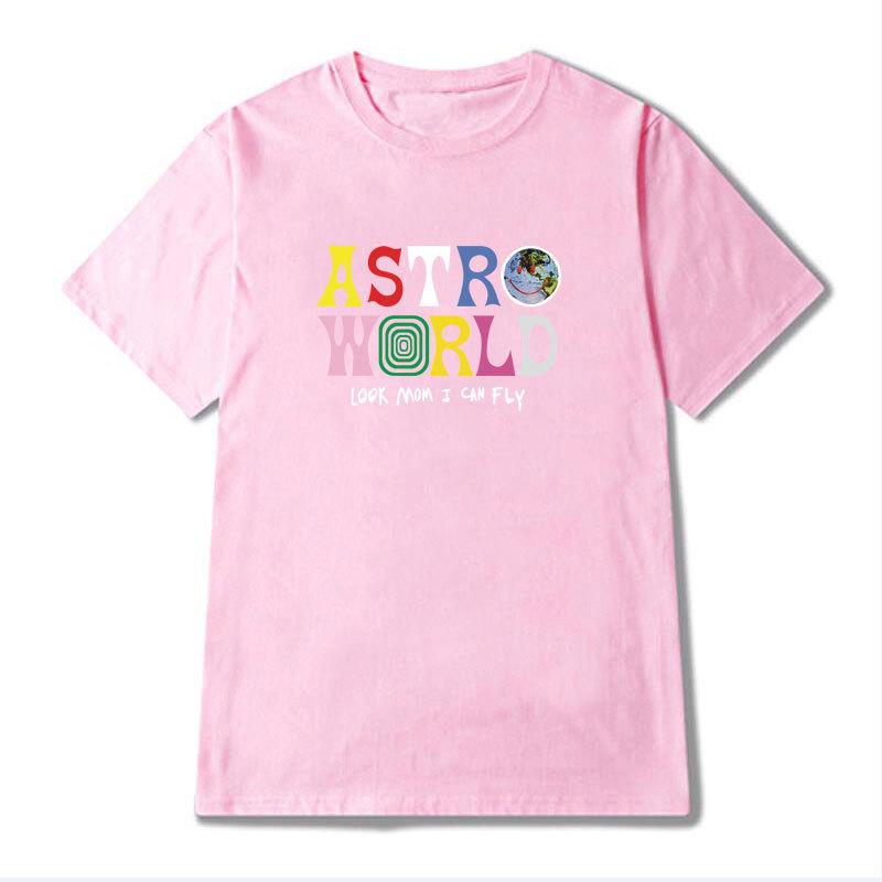 AstroWorld Tour Oversized T Shirt Men Cotton Letter Print T Shirts Hip Hop Streetwear Kanye West ASTROWORLD Tshirt
