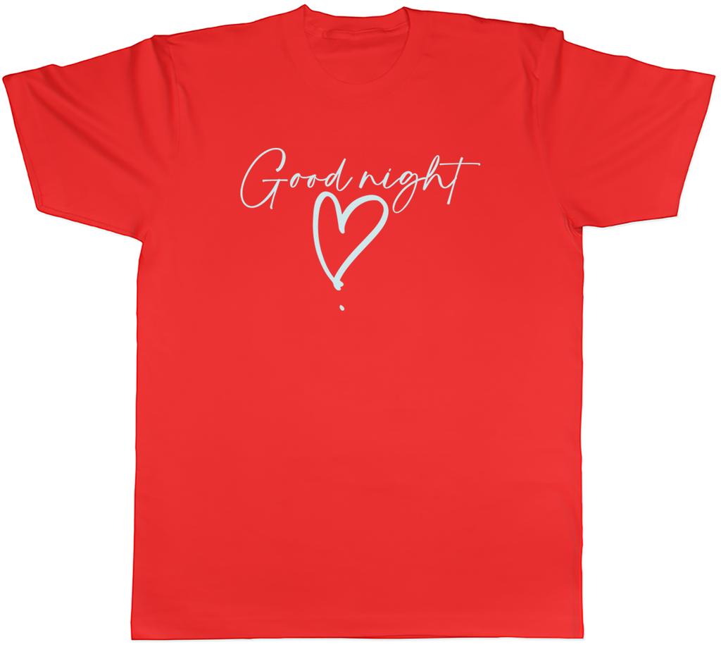 Goodnight Mens TShirt Sleep Sleeping Love Heart Night Unisex Tee Gift