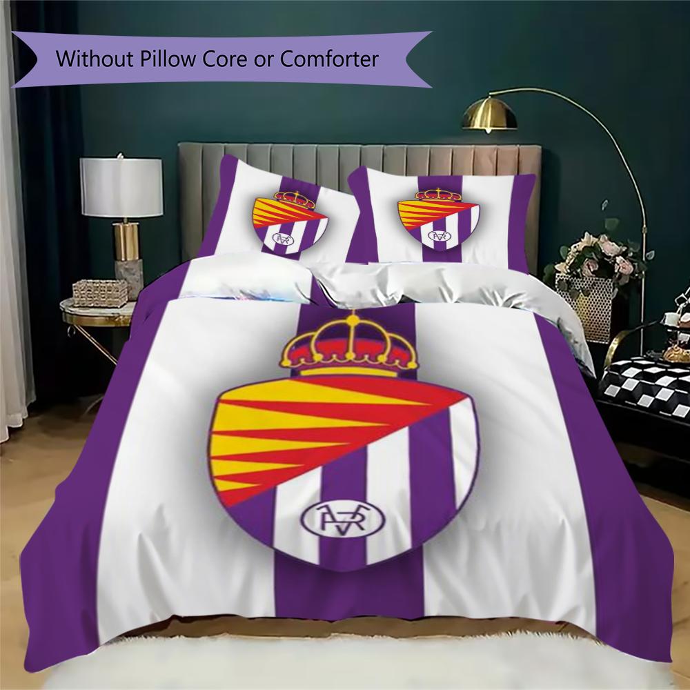 Set Copripiumino Trapuntato con Fantasia Real Valladolid Federa Decorazione per la Casa Regalo di Compleanno (1 * copripiumino + 2 * federe senza imbottitura)
