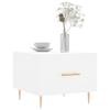 VidaXL Coffee Table White 50x50x40 Cm Engineered Wood 829364
