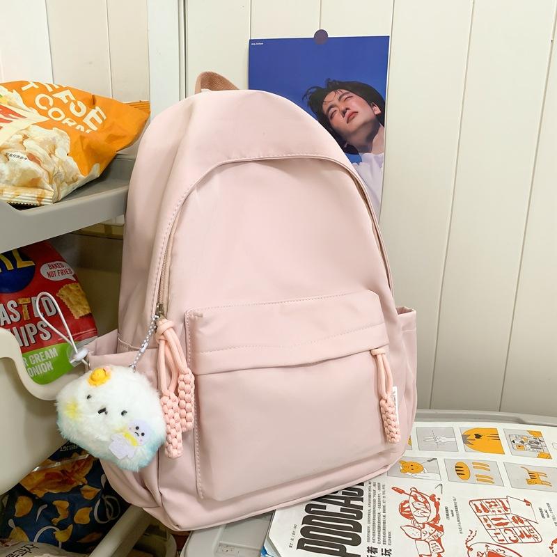 Schoolbag Schoolbag Junior High School Girls High Value Ins Wind Large Capacity Backpack Japanese Versatile High School Student Campus Backpack