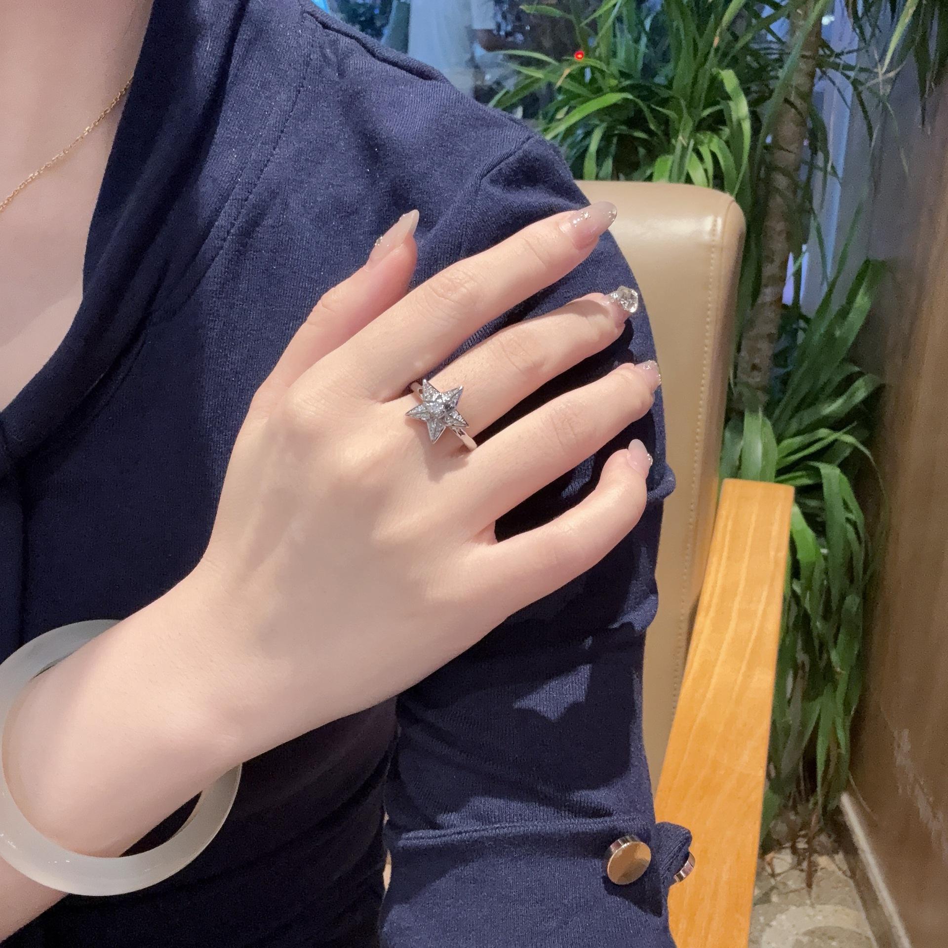 

High-End Design Temperament Ring Women S Tide Opening Exquisite Light Luxury Ring Jewelry Opening adjustable