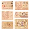 Bamboo Bead Board Jewelry Making Board Deep Grooves DIY Bracelet Bead Board Bamboo Beading Tray for Necklace Bracelet