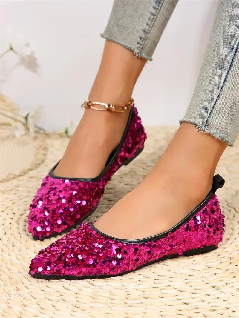 

Весна и осень 2024 года. Новые модные удобные и повседневные туфли с неглубокой горловиной на плоской подошве, износостойкие женские туфли в тон 35 вино красного