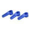 3pcs RC Aluminum 25T Servo Horns Metal Steering Arm for 18 110 RC Car Upgrade PartsBlue