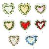 Heart Shaped Artificial Flower Decorations Photo Props for Wedding Centerpieces Road Leading Flower Rack Decorations