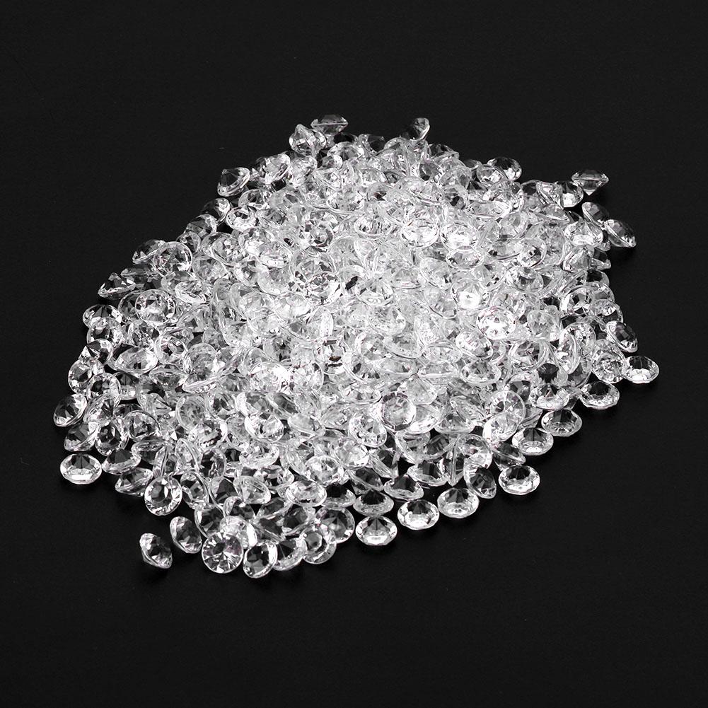 Transparente Acrylperlen Hochzeitsfeier DIY Ornament Schöne Accessoires Dekor(6mm 2000 Stück)