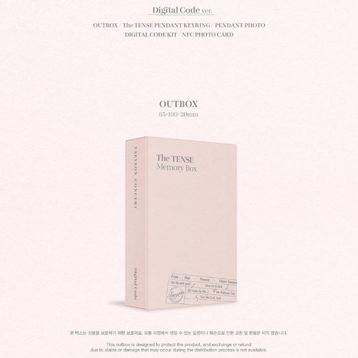 Pre-order TAEYEON Concert The TENSE Memory Box Digital Code Ver.