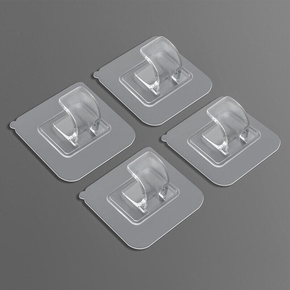 Hooks Holder 6*6cm ABS Bracket Curtain Drapery No Drill Pole Holder Rod Seamless Supply High Quality Practical