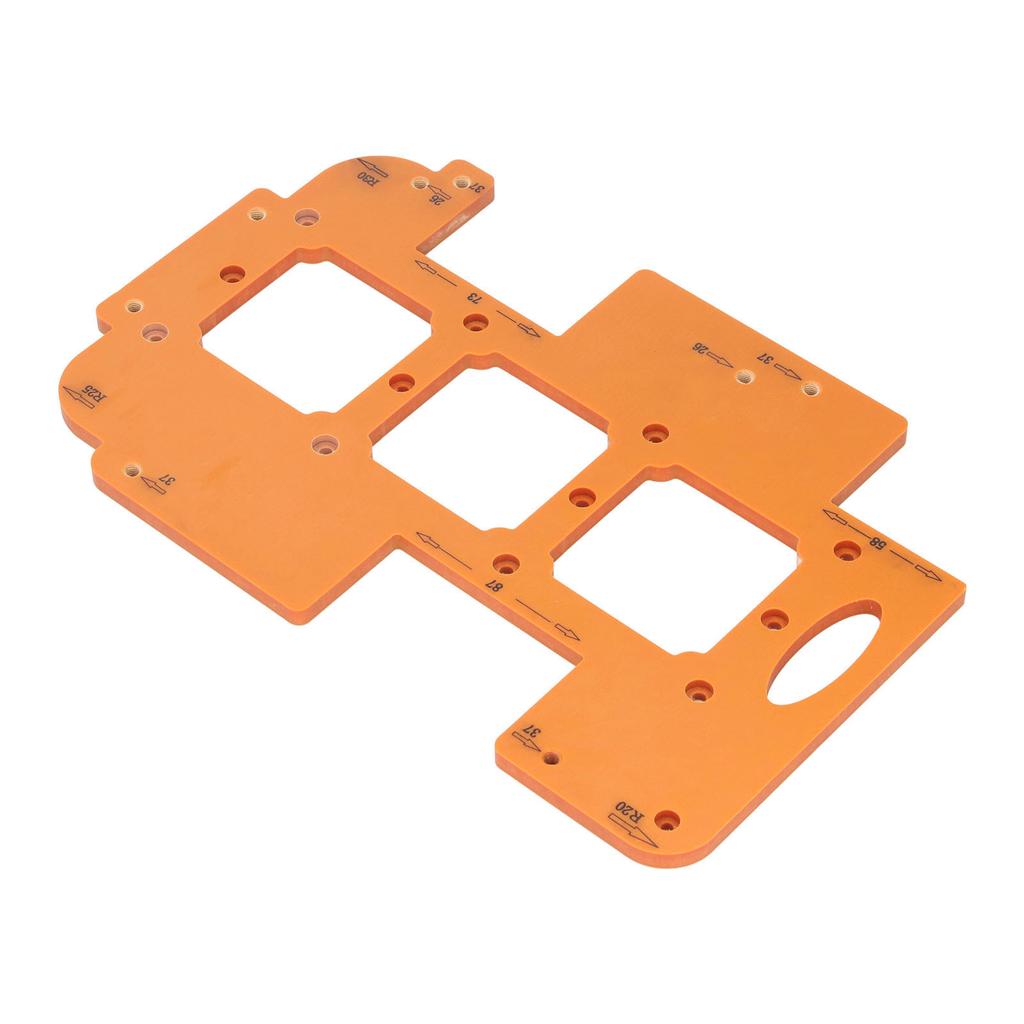 Switch Socket Bottom Box Template 7x7cm Hole Multi Functional R20 R25 R30 Corner Radius Template
