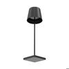 Set of 2 Rechargeable Table Lamps Black 3W 3000K IP44