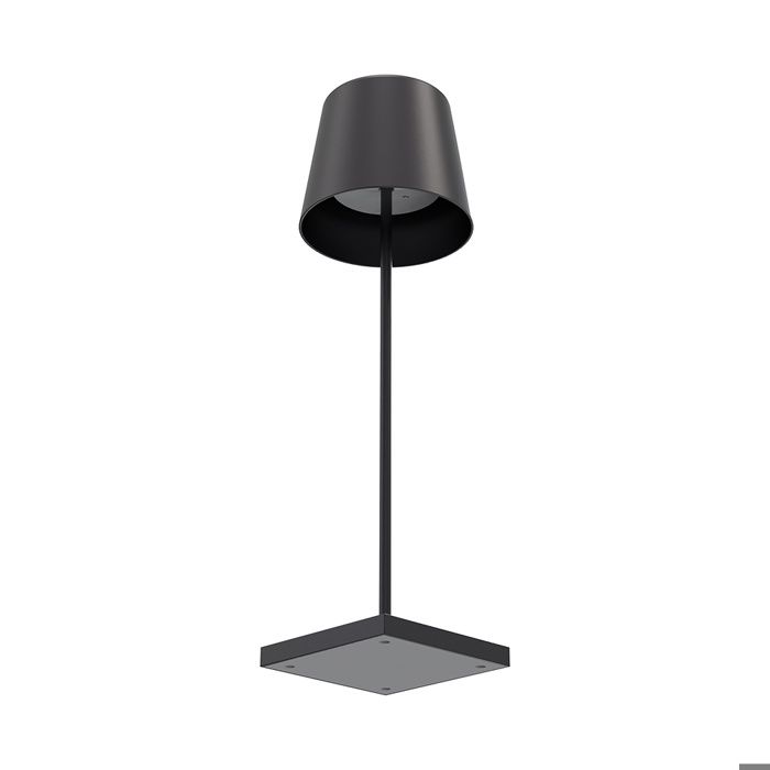 Set of 2 Rechargeable Table Lamps Black 3W 3000K IP44