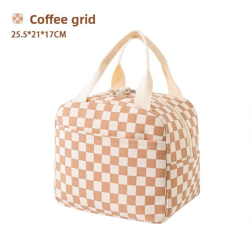 Chenille Lunch Bag For Students And Professionals With Insulated Waterproof Design For Portable Use