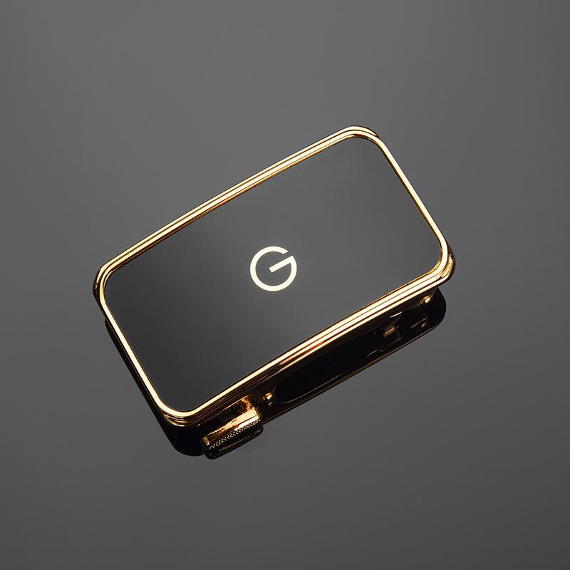 Belt Head Men'S Belt Order High-End Belt Buckle, Zinc Alloy 3.5Cm Men'S Belt Buckle Head Glossy