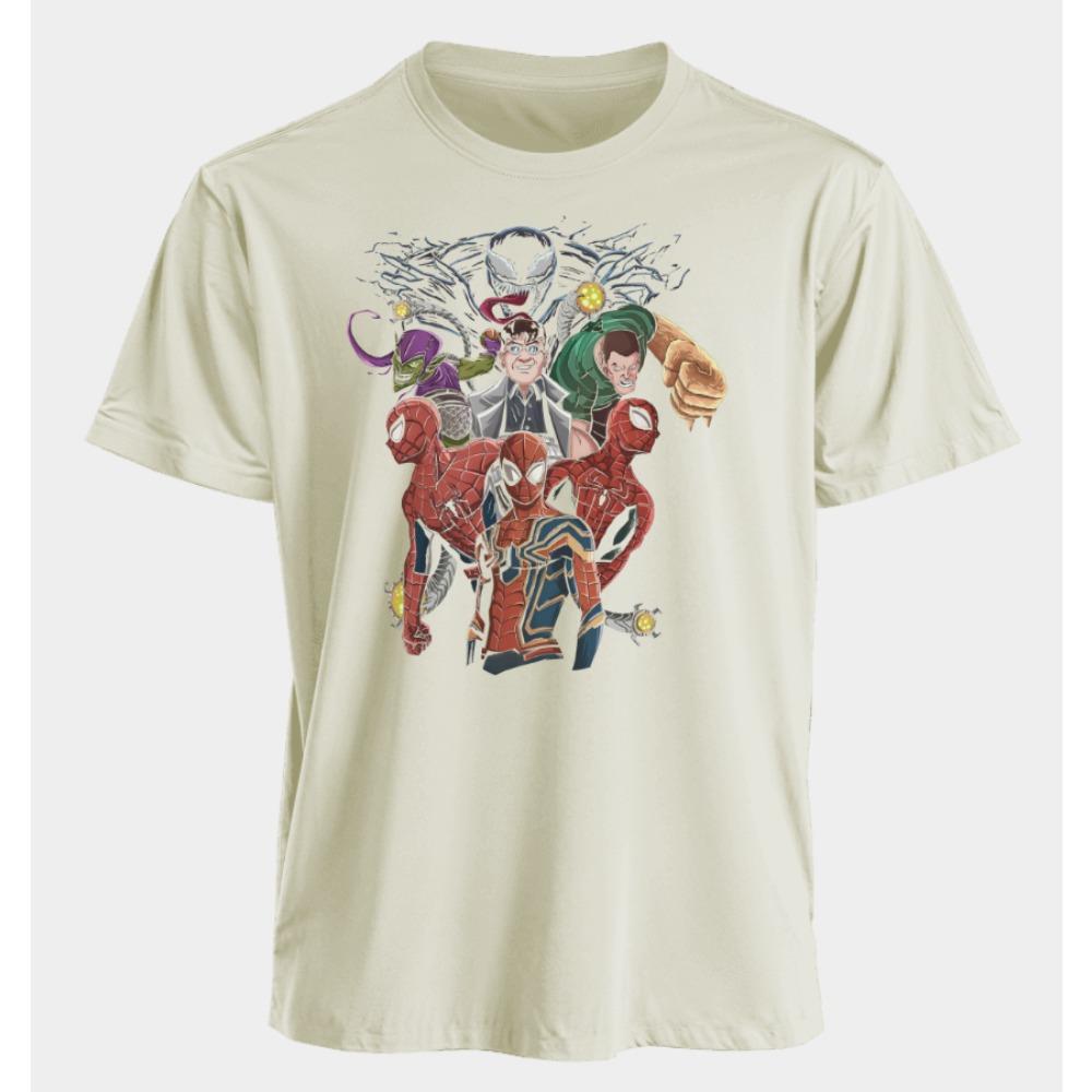 Men's and Women's T-shirts Spider-Man Venom Summer American Spring and Autumn Loose Punk Harajuku Y2k Niche Short Sleeves