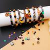 Halloween Clay Beads Kit Friendship Bracelet Making Kit with Charms and Gold Spacer Beads for Jewelry Making DIY Halloween Gift