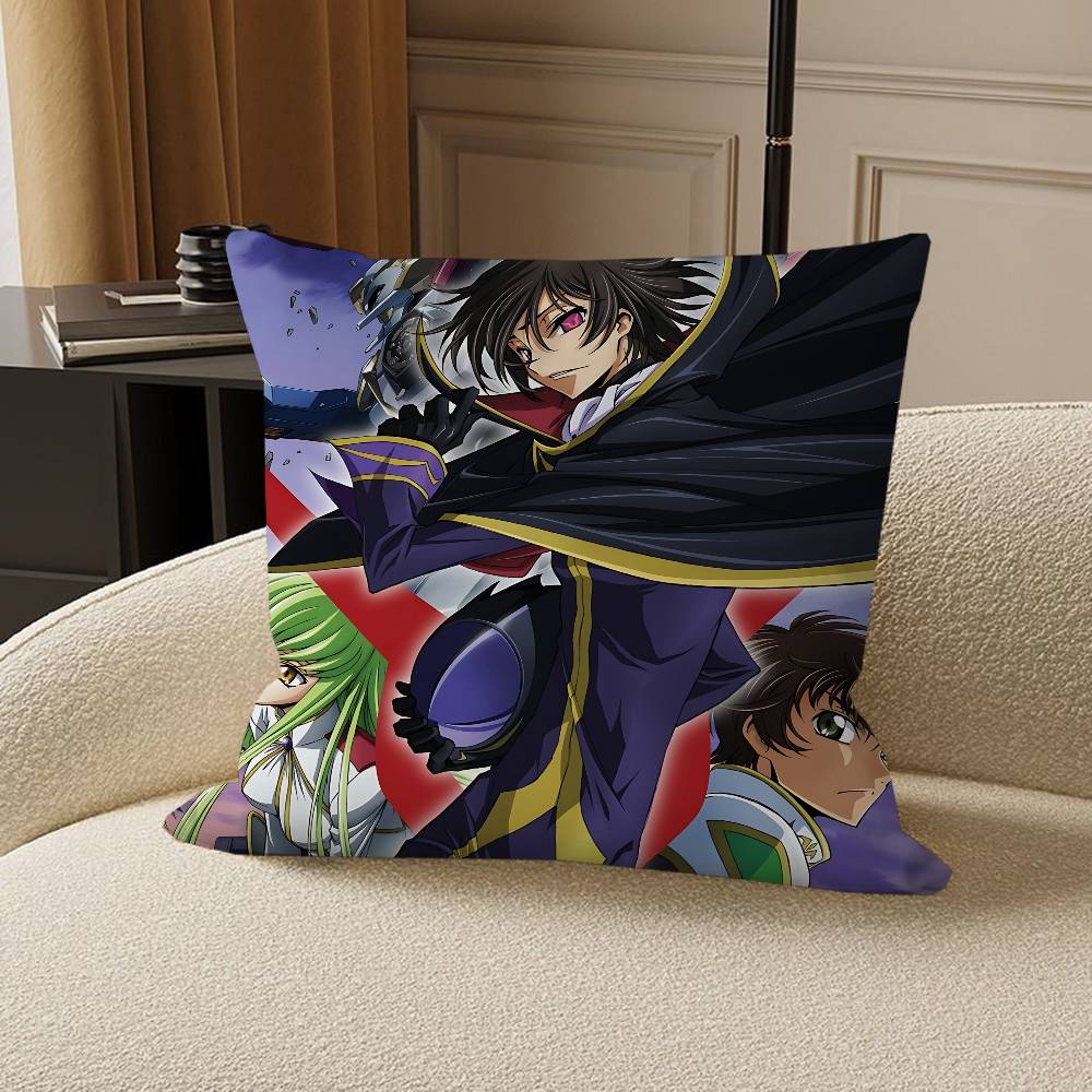 Anime C-Code Geass Lelouch Stitch Lucky Dragon Pillow Cover Sofa Cushion Cover Home Room Decoration Children Gift