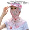 Anti-UV Blumenpflück-Teemütze Tragbares Polyester-Sonnenschirm-Schal-Kappe Chinesischer Stil Dünner Nackenschutzhut Joggen