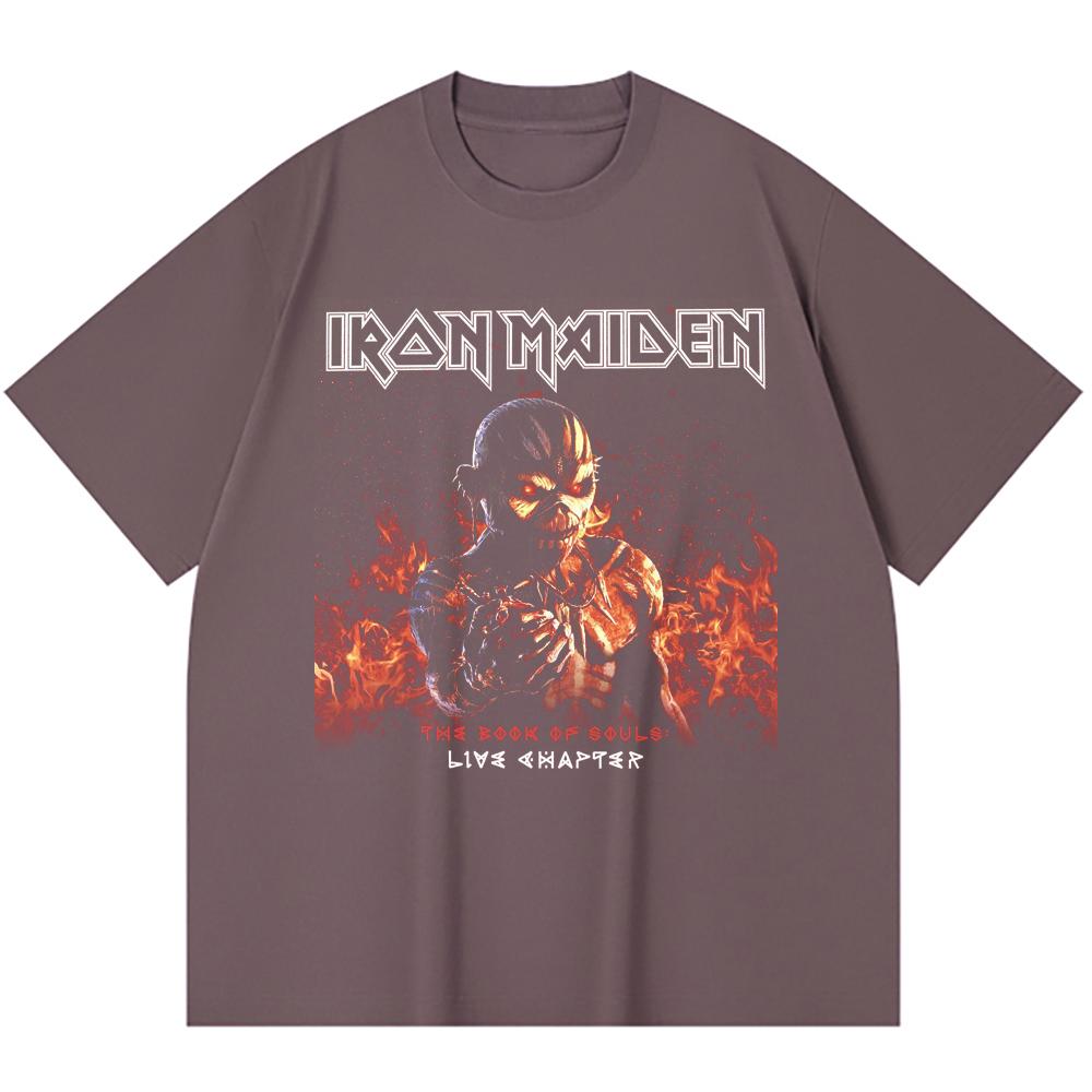 230 g/m² 100% Baumwolle Heavy Metal T-Shirt Rockband Beliebte Musik Druck Unisex Schweres Baumwoll-T-Shirt