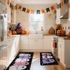 Halloween Ghosts And Horror Polka Dot Kitchen Rug 2  Piece Set, Fun Kitchen Mats, Suitable For Home Use