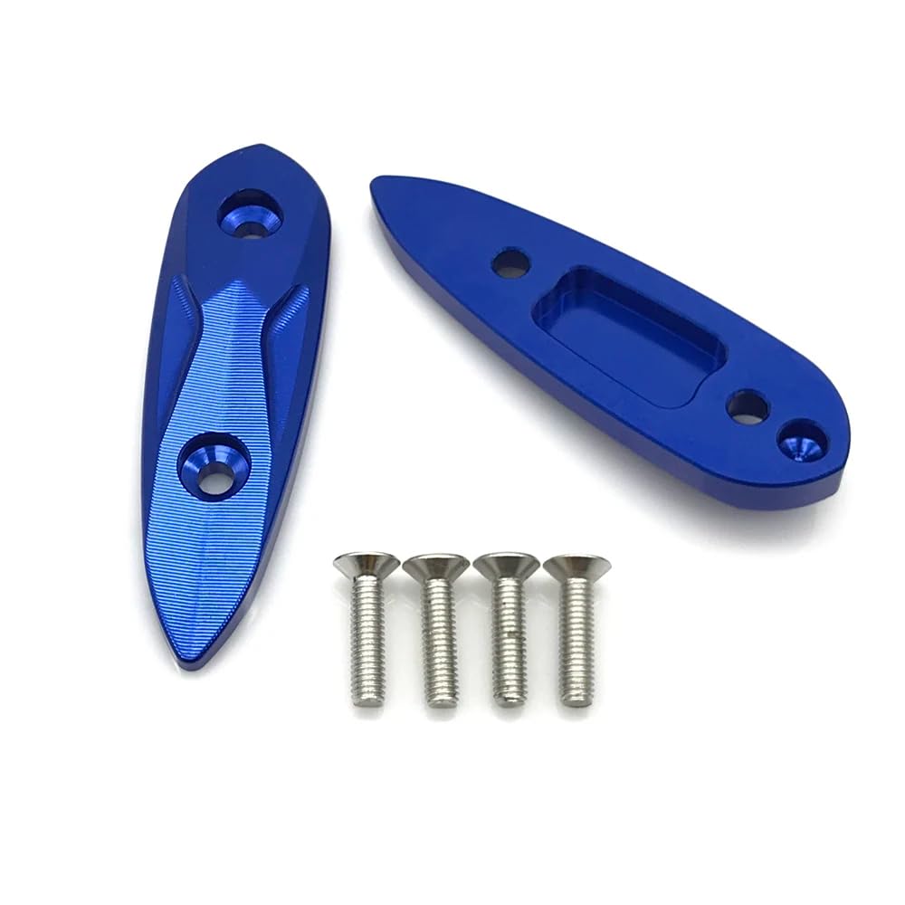 

AL-mart Заглушка отверстия зеркала мотоцикла Основание заглушки зеркала Декоративная пластина Алюминий с ЧПУ Для Yamaha YZF-R25/R3 2015-2023, YZF-R15 2017-2023 синий