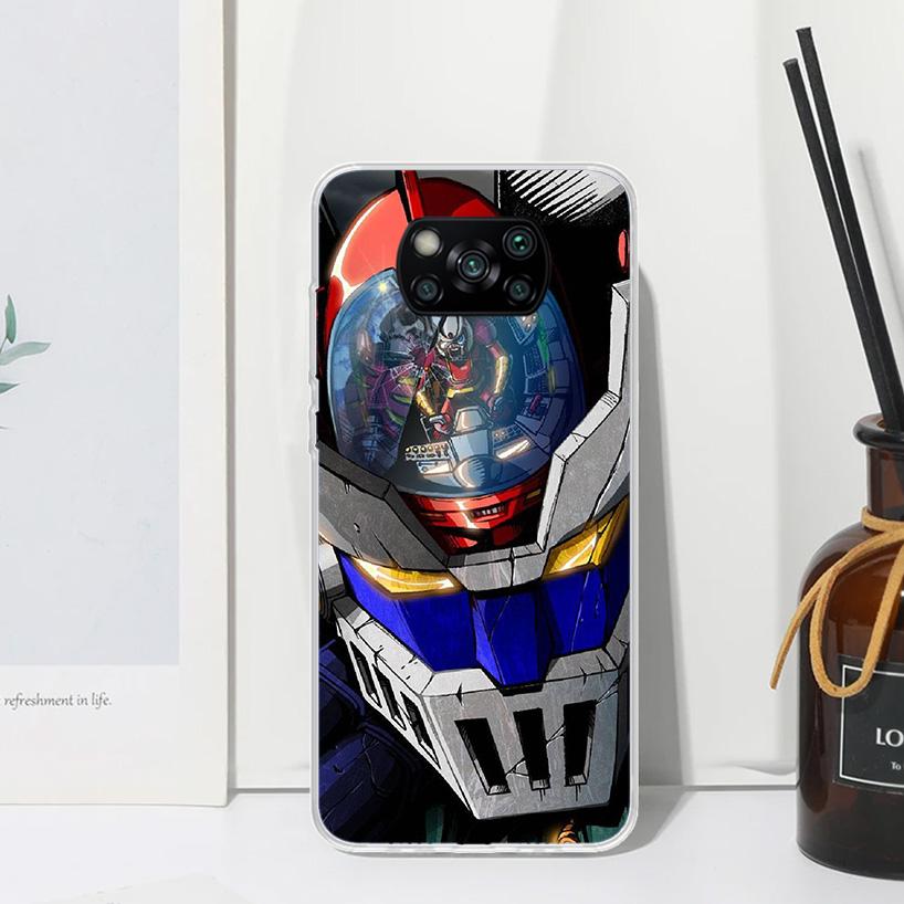 M-Mazinger Z Anime Phone Case For Xiaomi Poco X7 X6 X5 M7 M8 Pro F7 Ultra Redmi 15C 15 13C 13 12C 12 10 10C 10A Art Fundas Poco