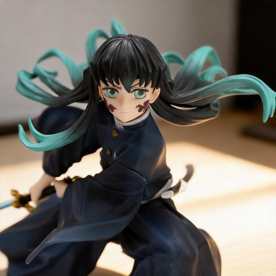 Anime Figure Muichiro Tokito Hashira Collectible Model Toy 18cm Desktop Decoration Gift