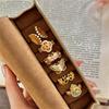 New Chinese Enamel Flower Butterfly Ring Light Luxury Open Ring Index Finger Ring New Product