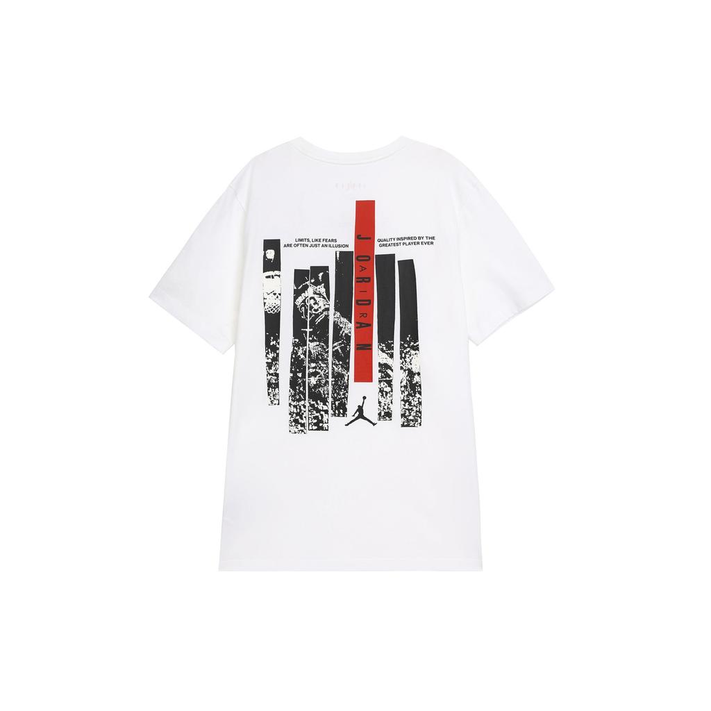 Jordan T Shirt Men's White/Gym Red FD7026-100