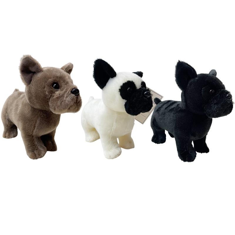 Cute Bull Terrier Plush Toy For Kids Soft And Cuddly Stuffed Animal Pet Doll Stock)