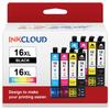 Ink Cartridge 16XL, for Epson 16 XL WF-2010 WF-2510 2520 2530 2540 2630 WF-2650 WF-2660 WF-2750 WF-2760 WF-2010W 2BK 2C 2M 2Y