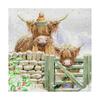 Giftmaker Highland Cow Christmas Greetings Card (Pack of 10)
