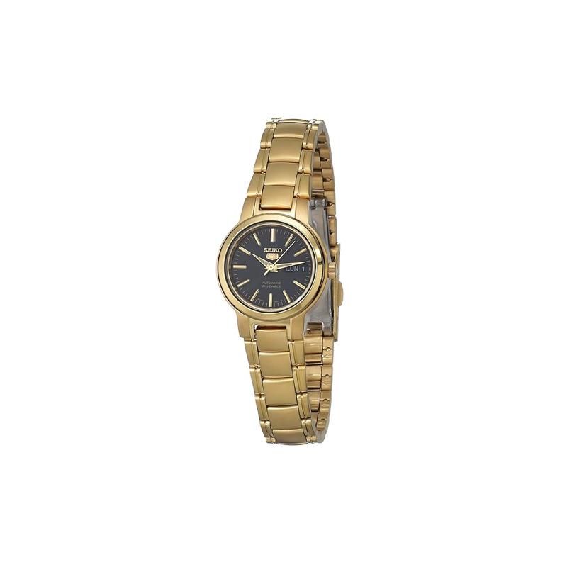 SEIKO seiko5 series 30m waterproof Automatic Steel Strap women s watch black dial SYME48K1 чёрный