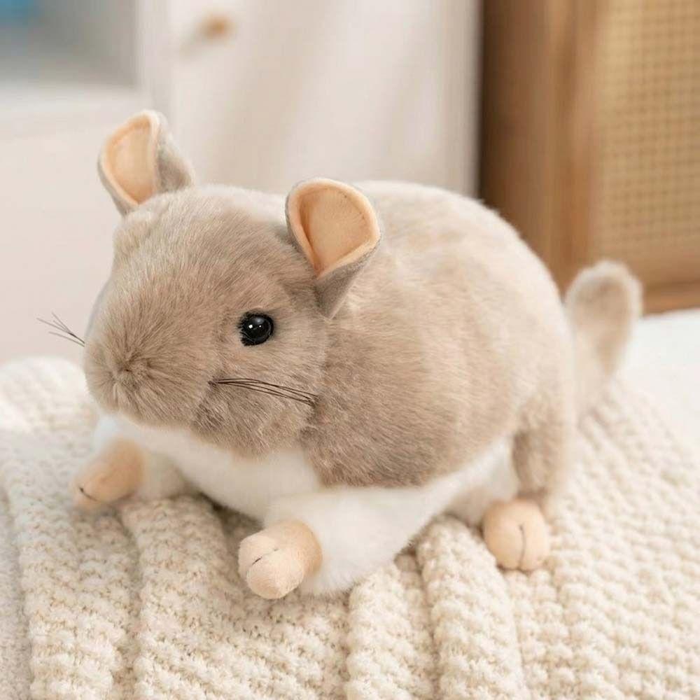 Cozy Chinchilla Plush Toys High Quality Simulation Rat Doll Lovely Totoro Plush Doll  Gift Giving