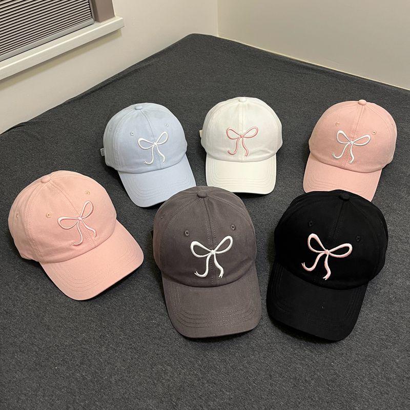 Fashion Hat Female Ins Sweet Cute Bow Baseball Cap Four Seasons Sunshade Cap