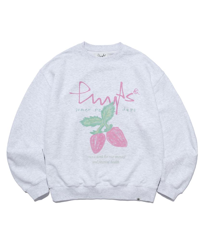 PHYSICAL DEPARTMENT Strawberry Sweatshirt_Light Gray