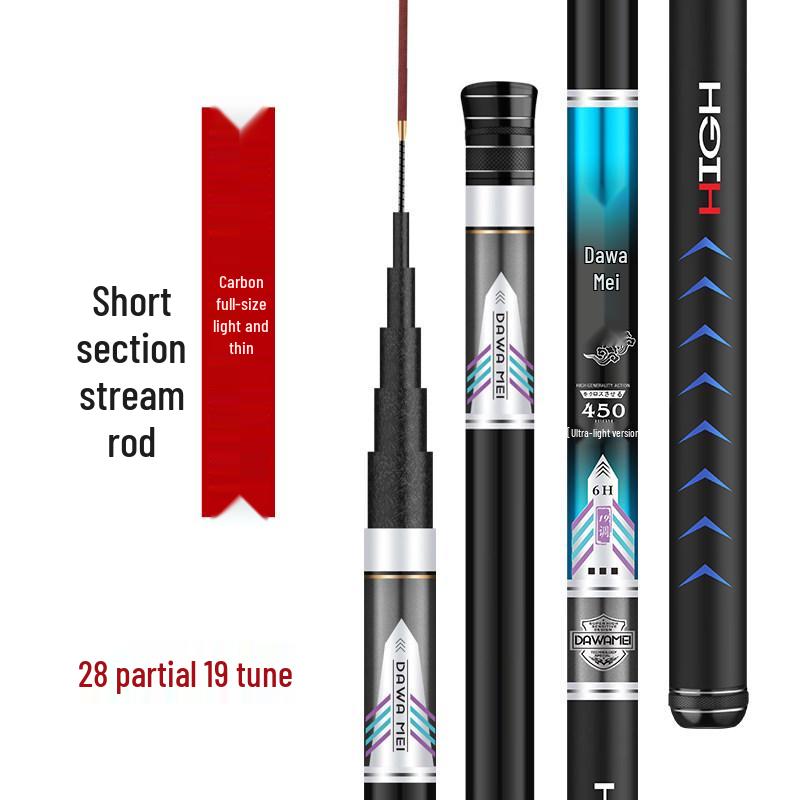 Ultra-light Multi-purpose Stream Fishing Rod (7.2/8/9/10m) - Ultra-hard & Portable.