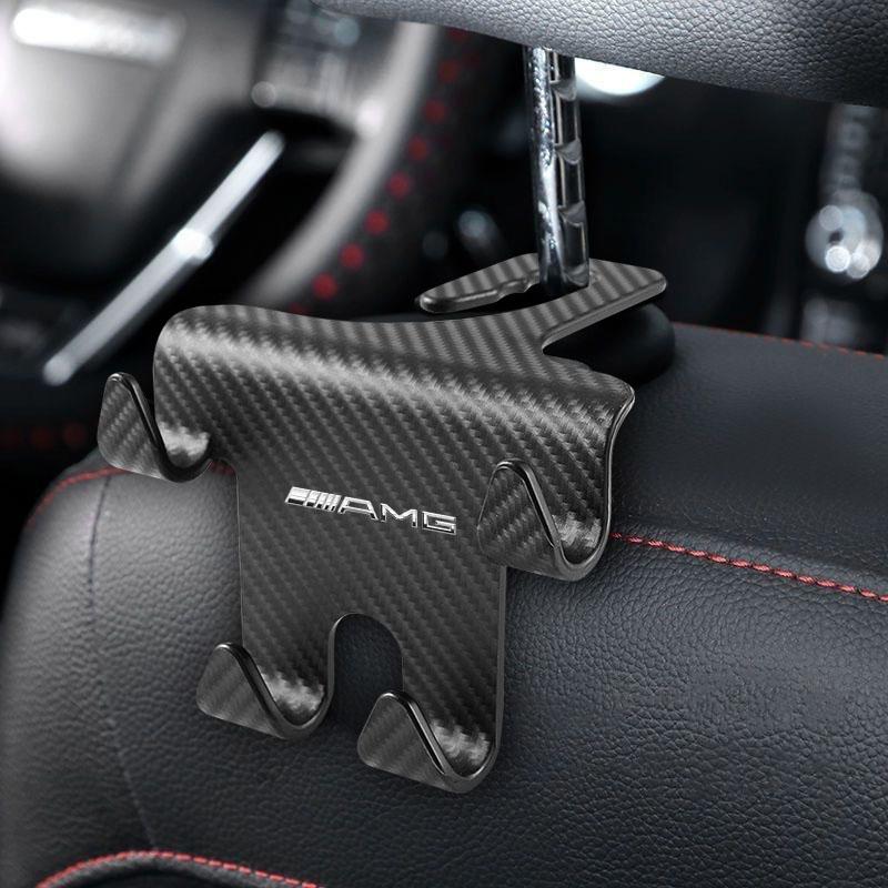 Car Seat Headrest Hook Universal Phone Holder Backseat Organizer For Mercedes Benz AMG GLE GLS GLC CLA GLB ML C500 C200 C300 W204 W206 W205 W212 W203