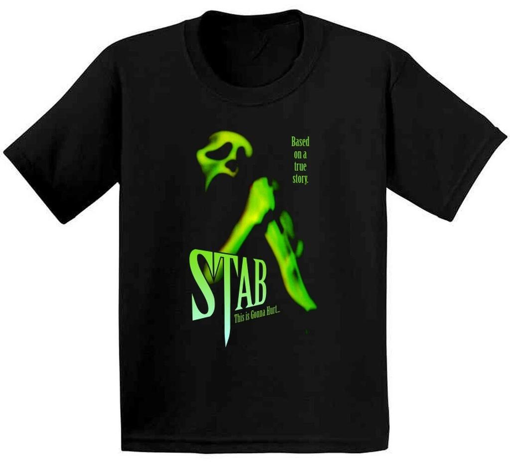 New Unisex Scream - Stab Movie Poster T Shirt Short Sleeve SC234 FREE SHIPPING
